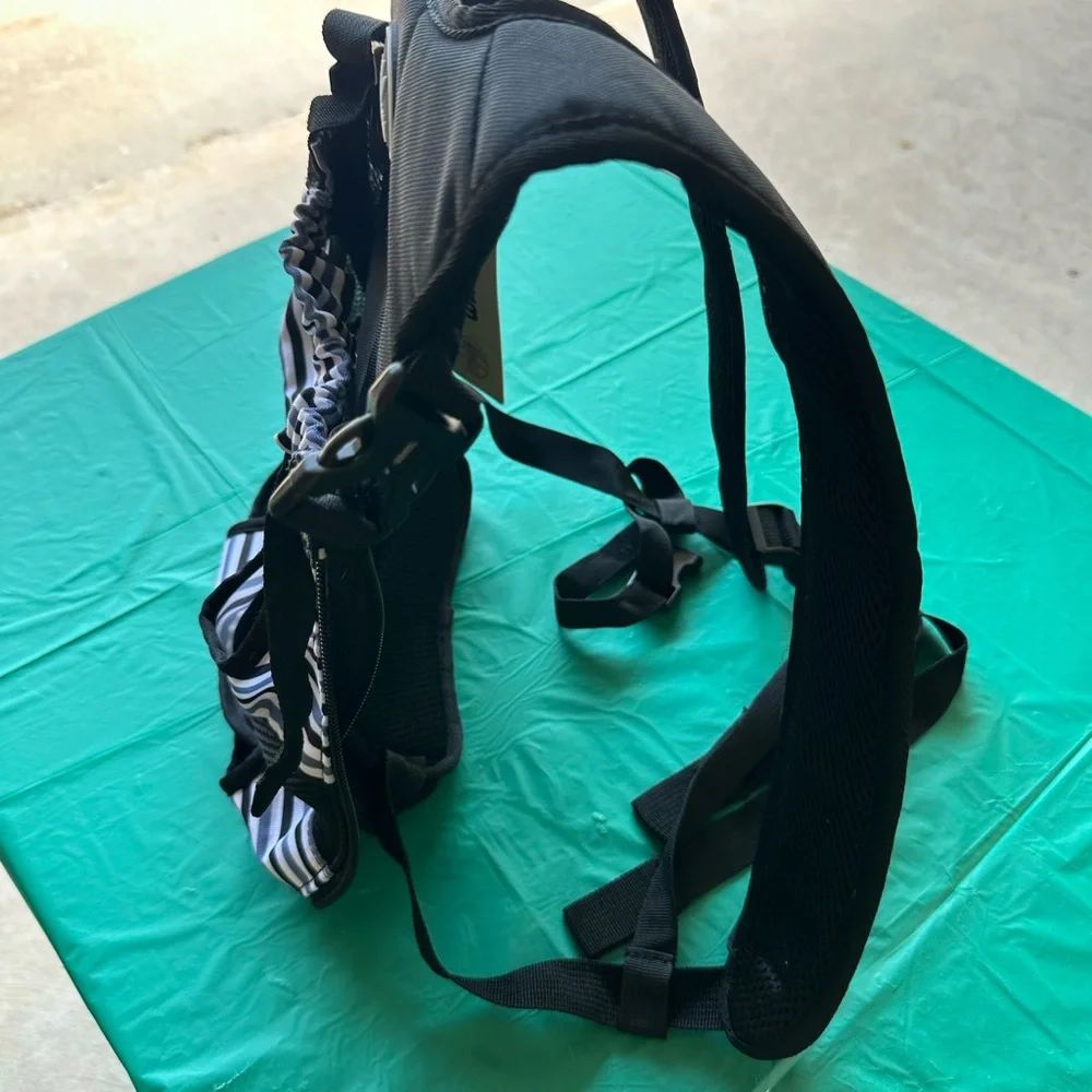 Black and White Striped Dog Carrier